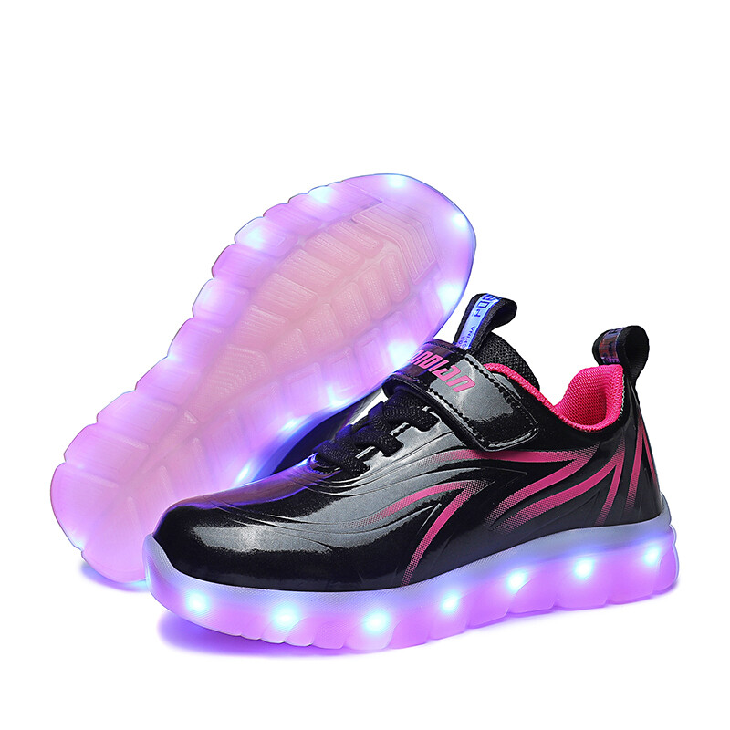 Led Light Up Shoes Usb Flashing Sneakers For Toddler Kids