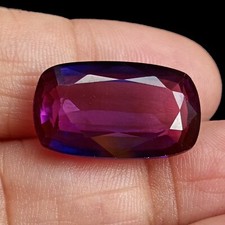 AAA 20.70 CT Natural Ceylon Blue Sapphire Cushion Cut Certified Loose Gemstone