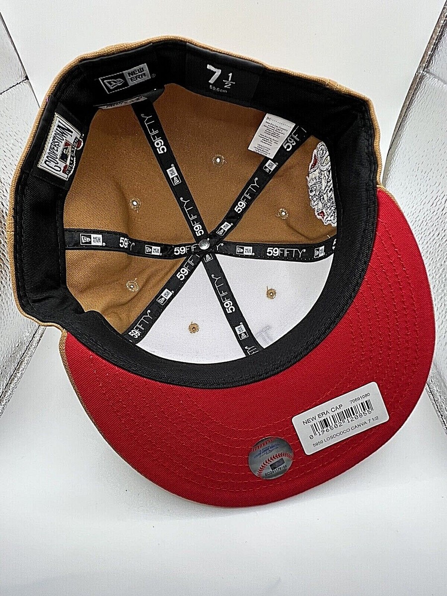 のの NEW ERA 59FIFTY LA DODGERS 100TH ANNIVERSARY MLB COTTON CANVAS