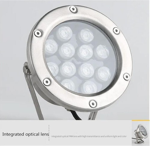 LED Underwater Light Lamp 12V/24V Waterproof Outdoor Pool Fountain Landscape - Picture 8 of 10