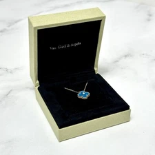 Van Cleef & Arpels Necklace Box VCA Original Travel Jewelry Case Empty Box Only