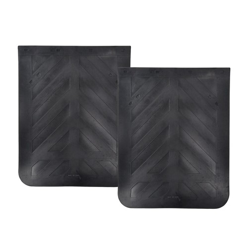 Pair 24" x 30" Mud Flaps Heavy Duty Rubber For Semi Truck Trailer Black - Bild 2 von 8