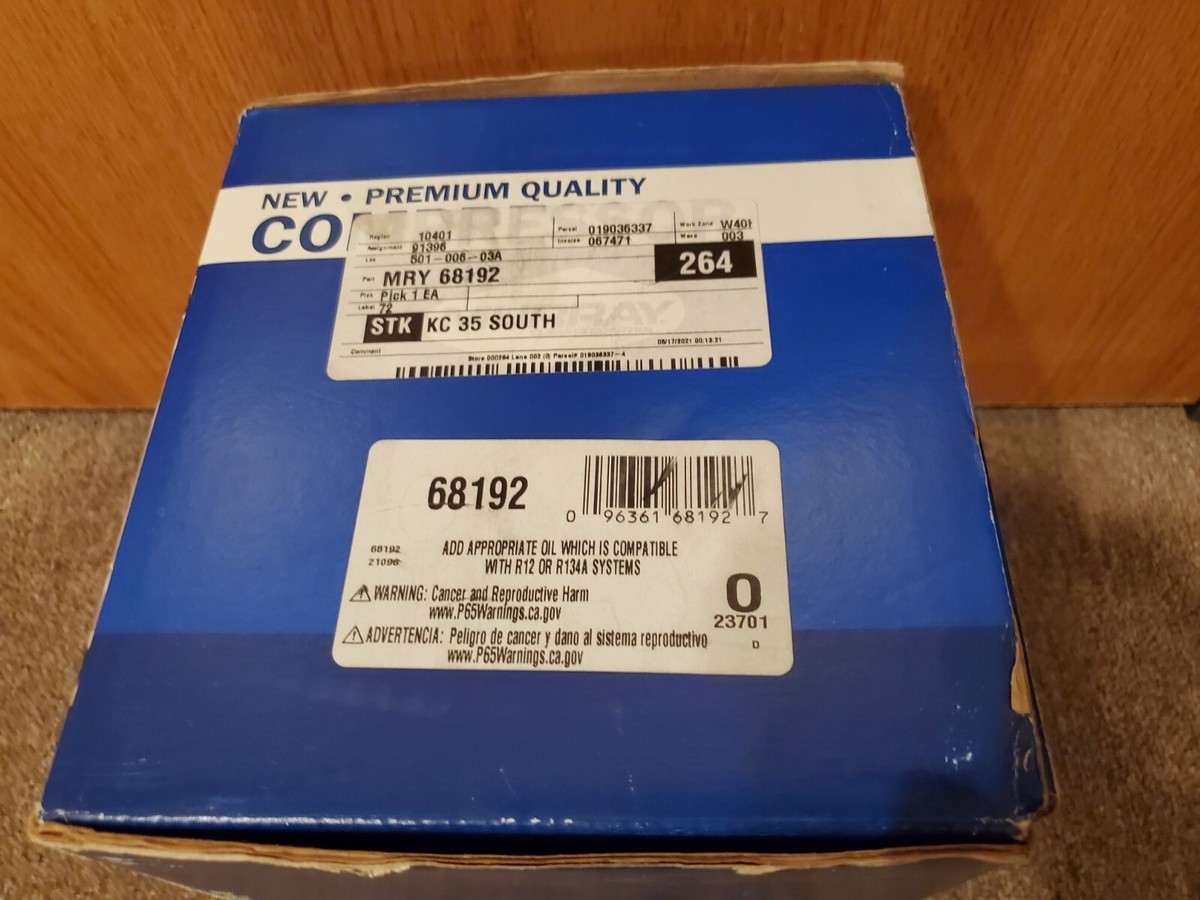 Murray A/C Compressor 68192, Multi-Groove Serpentine Belt-Driven