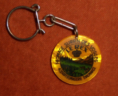 NICE LE REX Fromagerie THAONNAISE THAON les Vosges Mother of Pearl Keychain