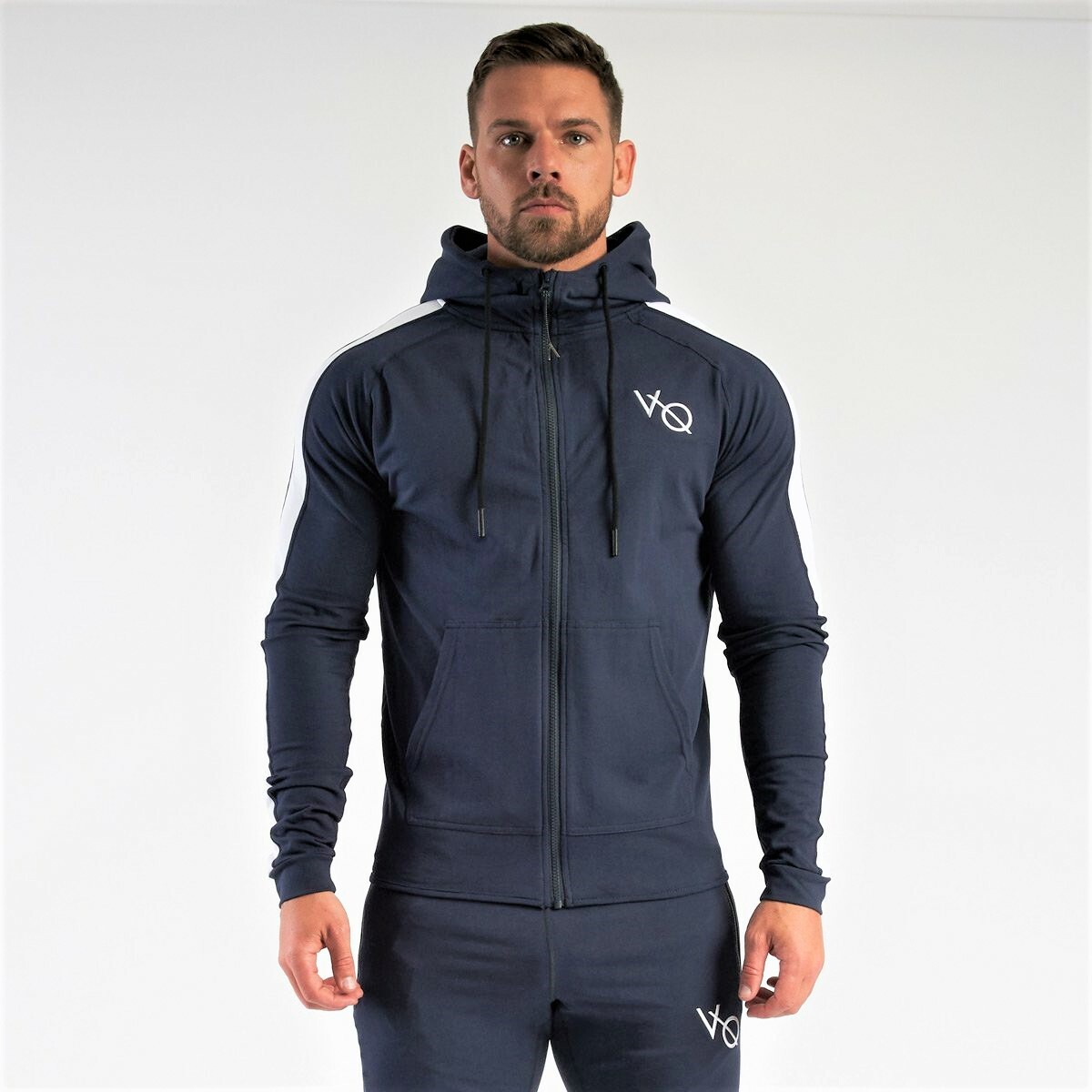 VANQUISH Fitness London 'VQ Strike' Full Zipper Hoodie VANQUISH Fitness London 'VQ Strike' Full Zipper Hoodie