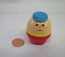 Little Tikes Toddle Tots Vintage Worker Boy Man In Blue Hat Tot