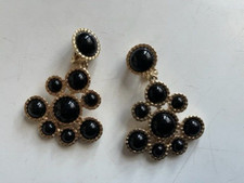 NEU  esprit Ohrringe Clip Ohrclips Clips GOLD Schwarz z Konplott Kette Statement