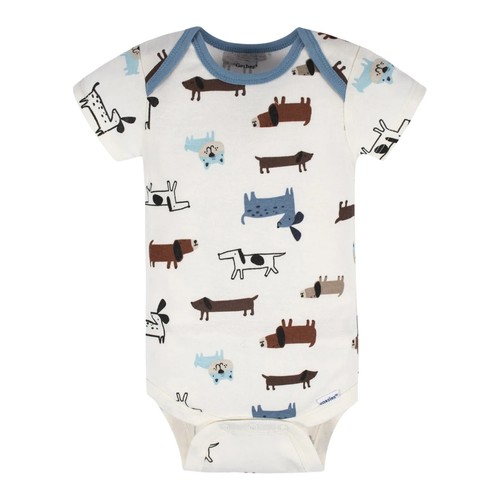 Gerber 3PK & Carter's Child of Mine 3Pk Boy Body Short Sleeve Onesies Newborn - Picture 4 of 12
