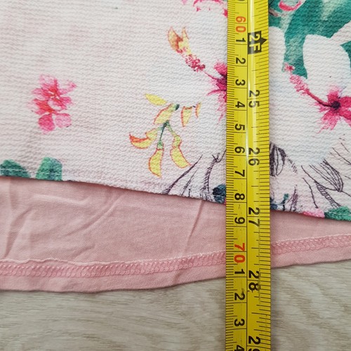 PAPAYA Summer Top Blouse Size 20 Pink Floral Stretch Cap Sleeve Casual Holiday - Picture 4 of 7
