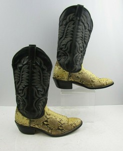 black and yellow cowboy boots