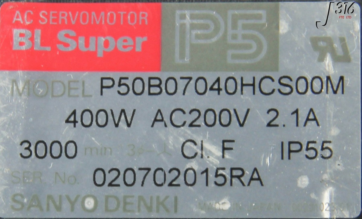 4282 SANYO DENKI AC SERVO MOTOR BL SUPER P5, 0090-02841 4282 SANYO DENKI AC SERVO MOTOR BL SUPER P5, 0090-02841