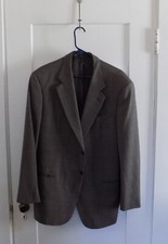ARMANI COLLEZIONI Mens Suit MADE IN ITALY 44R Gray Wool 2 Button SIDE VENT