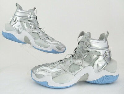 Li-Ning Power VI Premium Basketball Shoes Silver White Carolina Sz 15