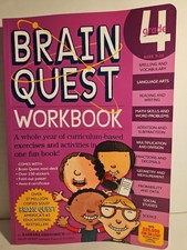 Brain Quest Workbook, Grade 4, Homeschooling Pb Book