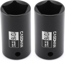 2pcs 12 Drive 1316 Penta Sockets 5-point Utility Socket Cr-mo Removes