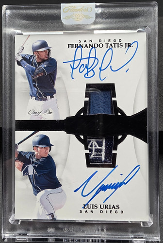 🔥1/1🔥FLAWLESS DUAL ROOKIE PREMIUM PATCH AUTOGRAPHS🔥TATIS JR. & URIAS🔥