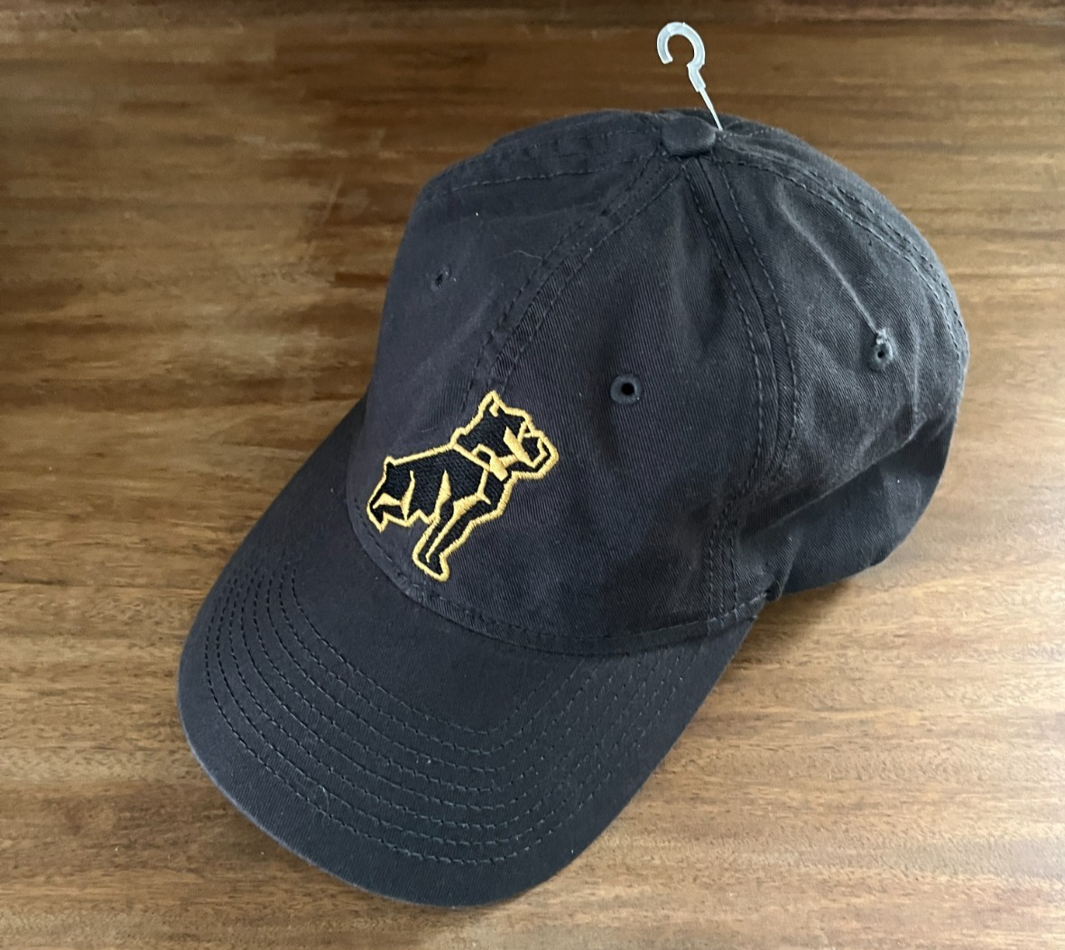 Mack Trucks Charcoal Gray & Gold Unstructured Hat with Buckle