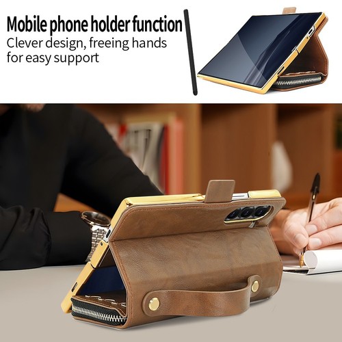 For Samsung Galaxy Z Fold7/Fold6/5/4/3 Case Cover Wrist Strap Wallet Card Holder - Picture 40 of 76