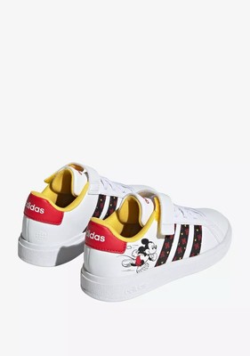 Adidas X Disney Grand Court Mickey Mouse Shoes, NEW in box. Size 4 1/2 Youth US