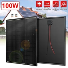 Panel De Solar 100W Watt Portátil Para Estacion De Energia Luces Focos Casa RV