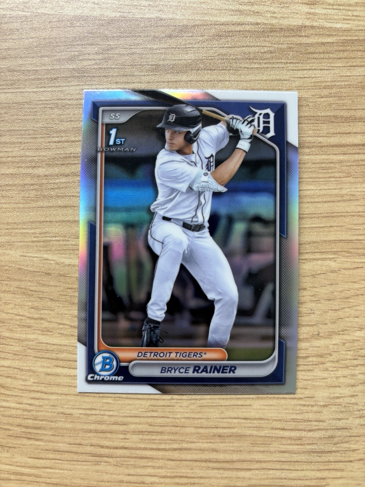 Bryce Rainer 2024 Bowman Chrome Draft REFRACTOR TIGERS 1ST ROOKIE #86