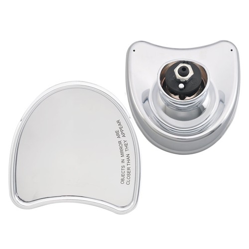 2X Batwing Inner Fairing Mount Side Rear Mirrors Chrome For Harley Touring 96-13 - Picture 12 of 16