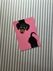 ACEO Original, Weiner Dog Art, Mini Art Painting,  Abstract Dachsund Art — photo 2
