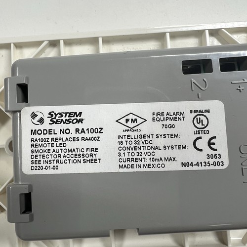 Sensore Sistema RA100Z Allarme Antincendio Telecomando LED Annunciatore NUOVO Sostituisce RA400Z - Foto 5 di 6