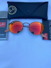Ray-ban RB3447 Round Bronze frame red mirrored lenses 167/2k sunglasses new