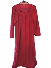 Vintage Kelly Reed Zip Up Granny Core Housecoat Robe Nightgown Pink Size Small