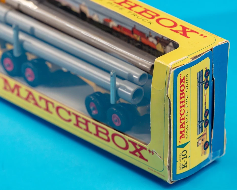 Matchbox Kings / K-10 B12 / Pipe Truck / 1967 / Original Box / MIB / Clean Paint - Image 4 of 4