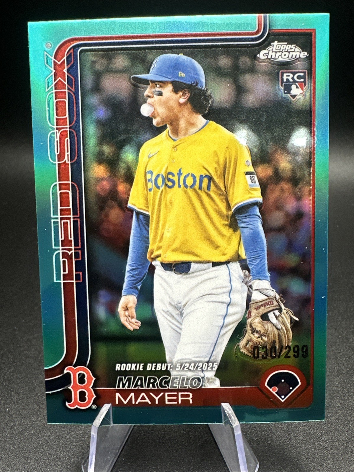 2025 Topps Chrome Update Series - Rookie Debut Marcelo Mayer #USC117 Teal /299