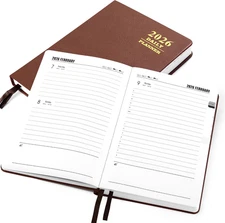 2026 Daily Hourly Planner - One Page a Day, 2026 Diary 5.7 X 8.3" Hardcov