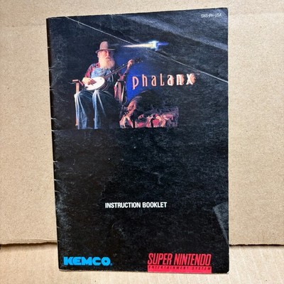 Phalanx SNES Super Nintendo Instruction Manual Only