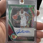 Panini Prizm Draft Picks Justin Gorham Green Pulsar Rookie Autograph Houston