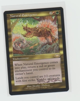 Magic the Gathering ~ Natural Emergence ~ M/NM ~ Planeshift ~  Signed by Artist