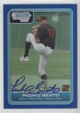 2006 Bowman Draft Chrome Picks Blue Refractor 42/150 Pedro Beato #DP86 Auto 0v1