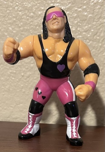 Vintage WWE Hasbro Bret the Hitman Hart Purple Hea...