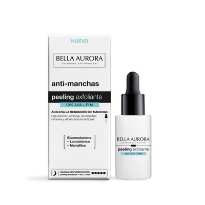 Bella Aurora Peeling 10% AHA PHA Serum 30ml für strahlende ebenmäßige Haut