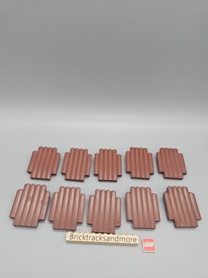 Lego  30140 Panel 2 x 6 x 6 with Log Profile (Palisade) Reddish Brown 10 Stück