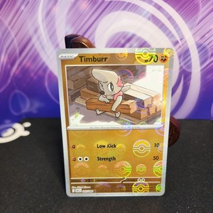 Pokemon TCG Black Bolt Timburr Pokeball finish English 047/085 Scarlet & Violet