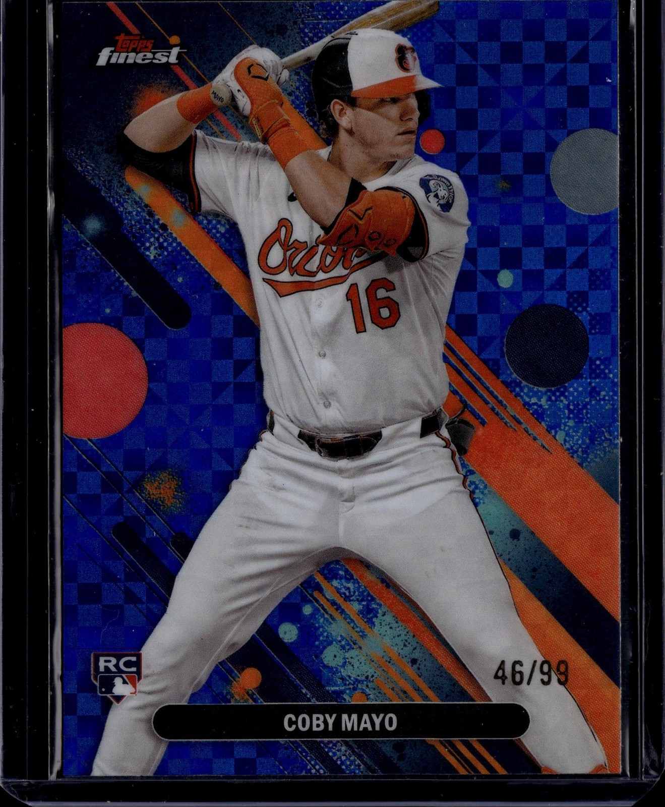 2025 Finest #26 Coby Mayo Blue Checkerboard #/99