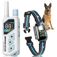 Dog Bark Collar with Remote - 3300Ft Training Beep White