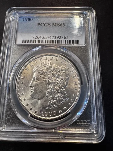 1900 Morgan Silver Dollar PCGS MS 63