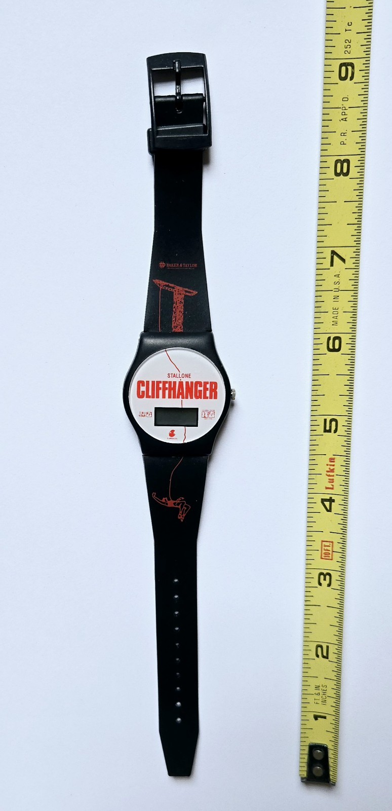 VINTAGE 1993 CLIFFHANGER MOVIE PROMO DIGITAL WATCH STALLONE RENNY HARLIN FILM