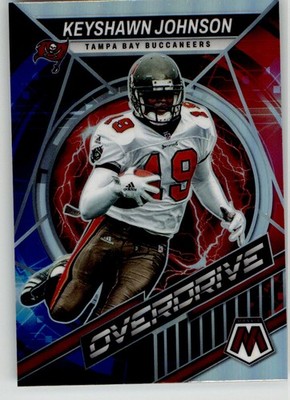 Keyshawn Johnson 2022 Panini Mosaic Overdrive Silver OS-23 Tampa Bay Buccaneers