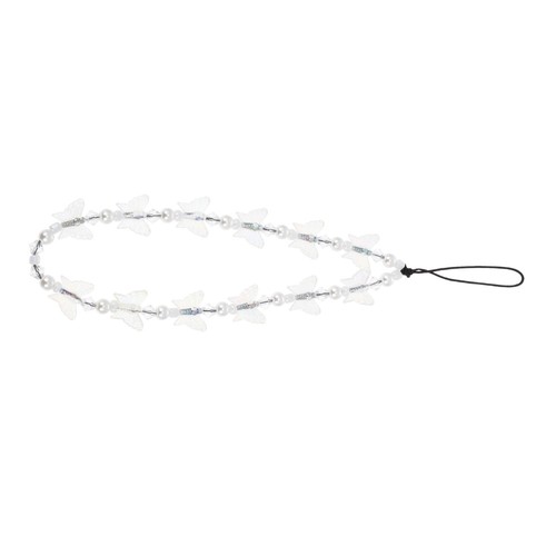 Crystal Butterfly Mobile Chain Girl Cell Phone Lanyard Charm Strap - 第 3/12 張圖片