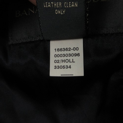 Giacca Banana Republic vintage uomo 40 R nera blazer vera pelle 2002 Y2K - Foto 7 di 13