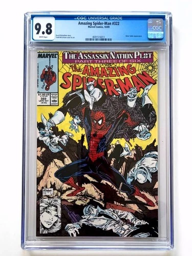 THE AMAZING SPIDER-MAN #322 CGC 9.8 WP (1989) Todd McFarlane cover