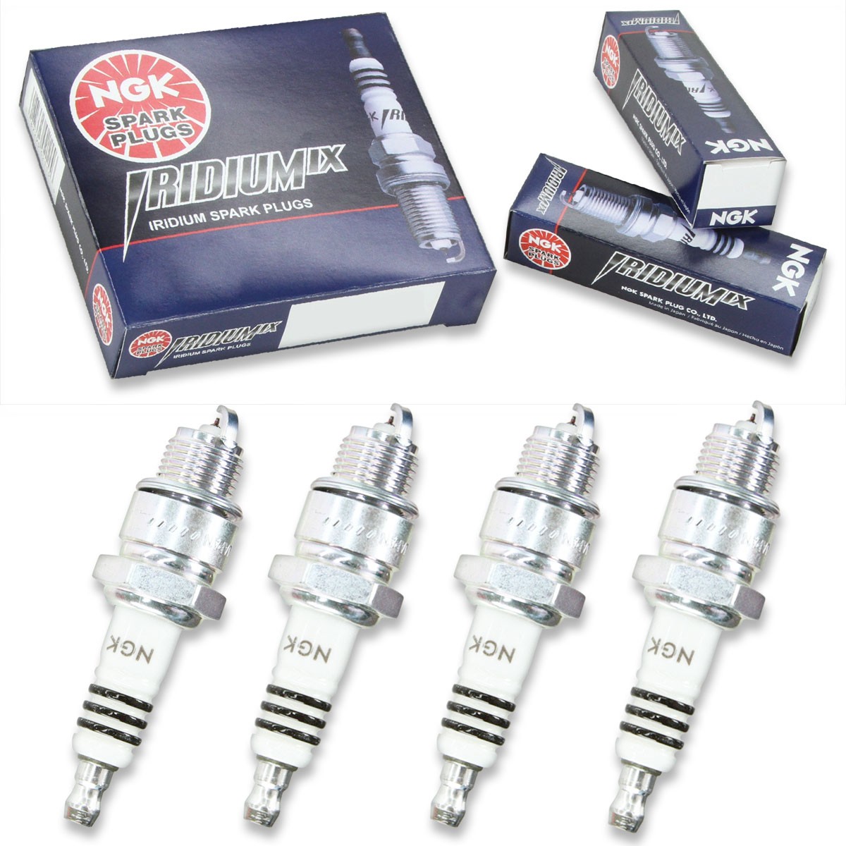4pcs Manco 5.0 HP for SUBARU ENGINE FORCE FIVE NGK Iridium IX Spark Plugs lx